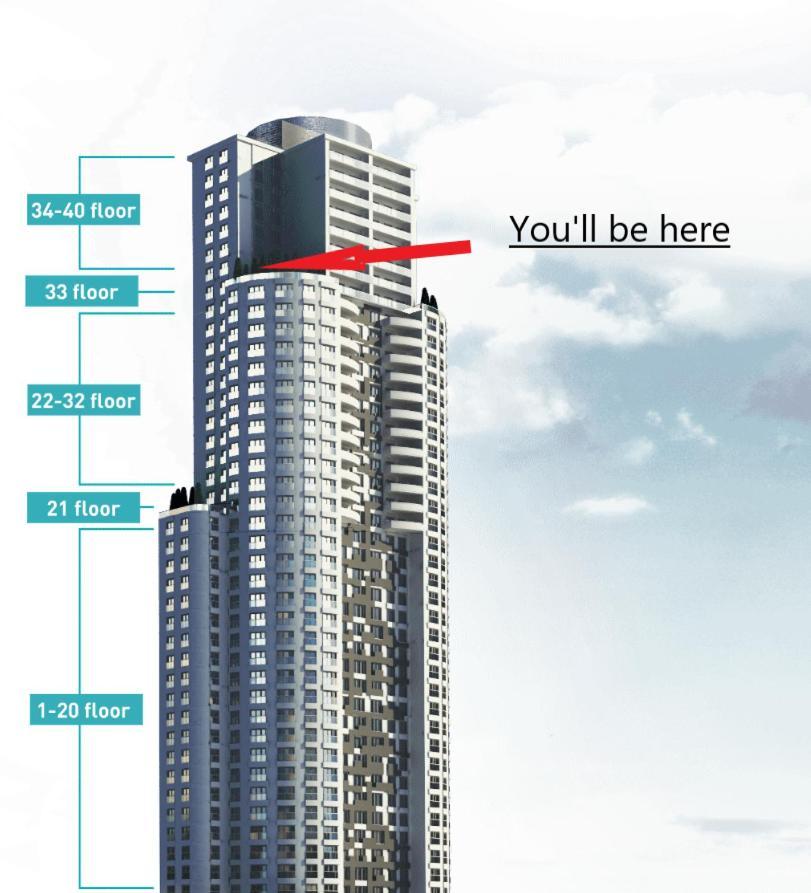 Sunrise Sky Lux Apartment, 33Rd Floor, Pool And Fitness Included Üsküp Dış mekan fotoğraf